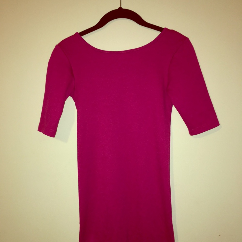 Fuchsia Girls knee length dress, SZ 10/12